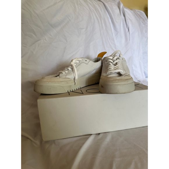 ONCEPT White Leather Low Top Sneakers US Size 7 - Picture 6 of 9